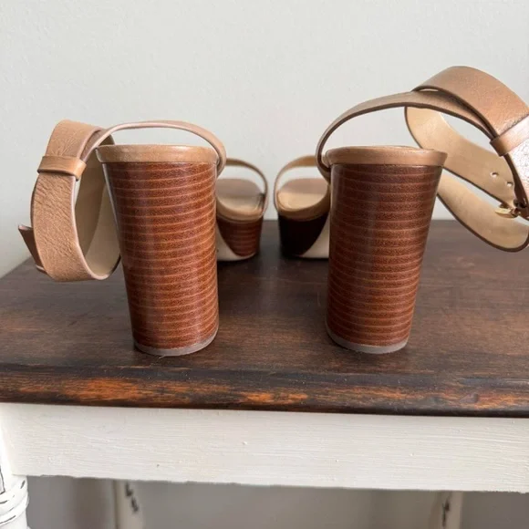 Michael Kors Tan Platform Sandals - Picture 6 of 8